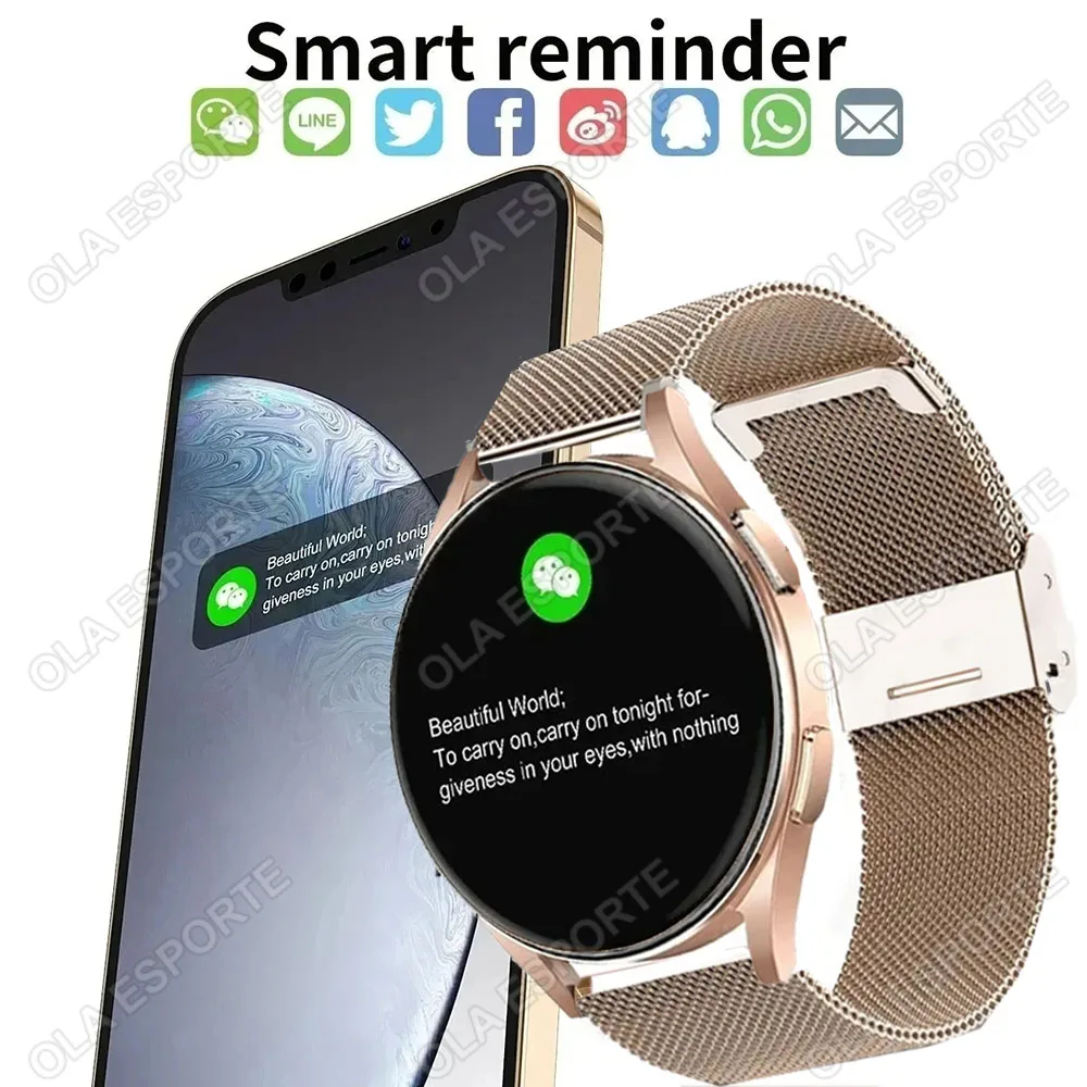 For Samsung Galaxy Pro BT Wireless Call Sport Fitness Tracker Men Women Smartwatch PK GT1 Mini 2024 New Smart Watch For Samsung