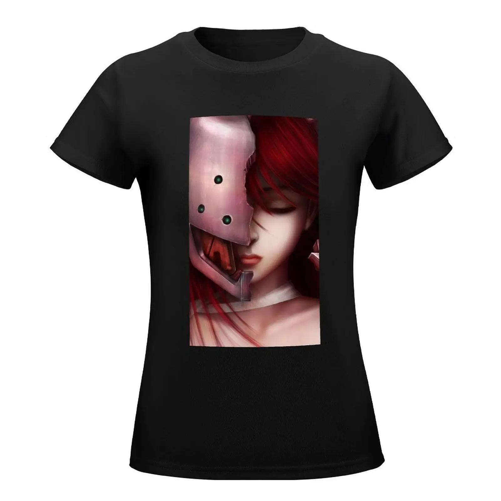 Elfen Lied Lucy T-Shirt customizeds summer clothes t-shirt dress for Women plus size sexy