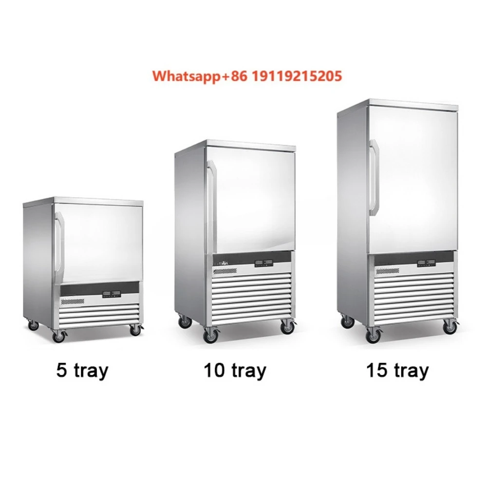 Luxury Style -40C Quick Seafood Dumplings 5 10 15 Tray Capacity  Air Blast Freezer Compressor Cooling
