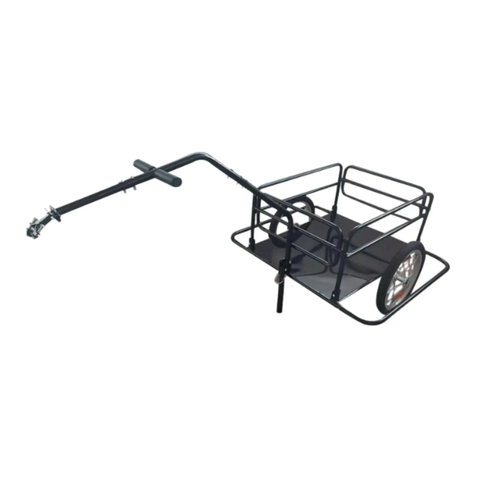 69inch Bicycle Cargo Transport Cart Metal Structure with Hitch 39cm Wheels