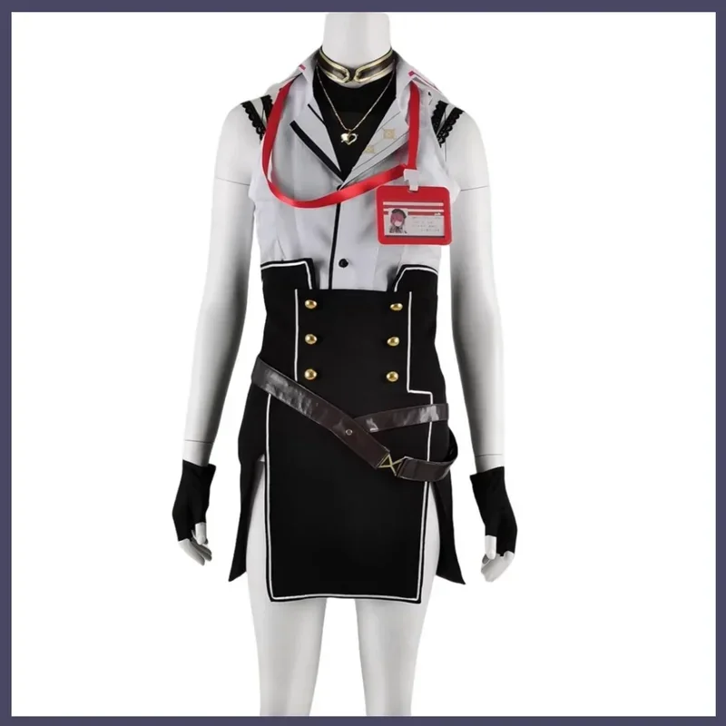 FC6VTuber Virtual YouTuber Nijisanji Houshou Marine Cosplay disfraz peluca capitán uniforme capa falda mujer Sexy carnaval Sui @ FC8!