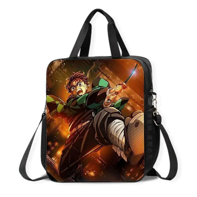 New Tutoring Bag Demon Slayer Blade Tutoring Bag Student Portable Cartoon Backpack Tutoring Bag Storage Handbag Fashion Gift Hot