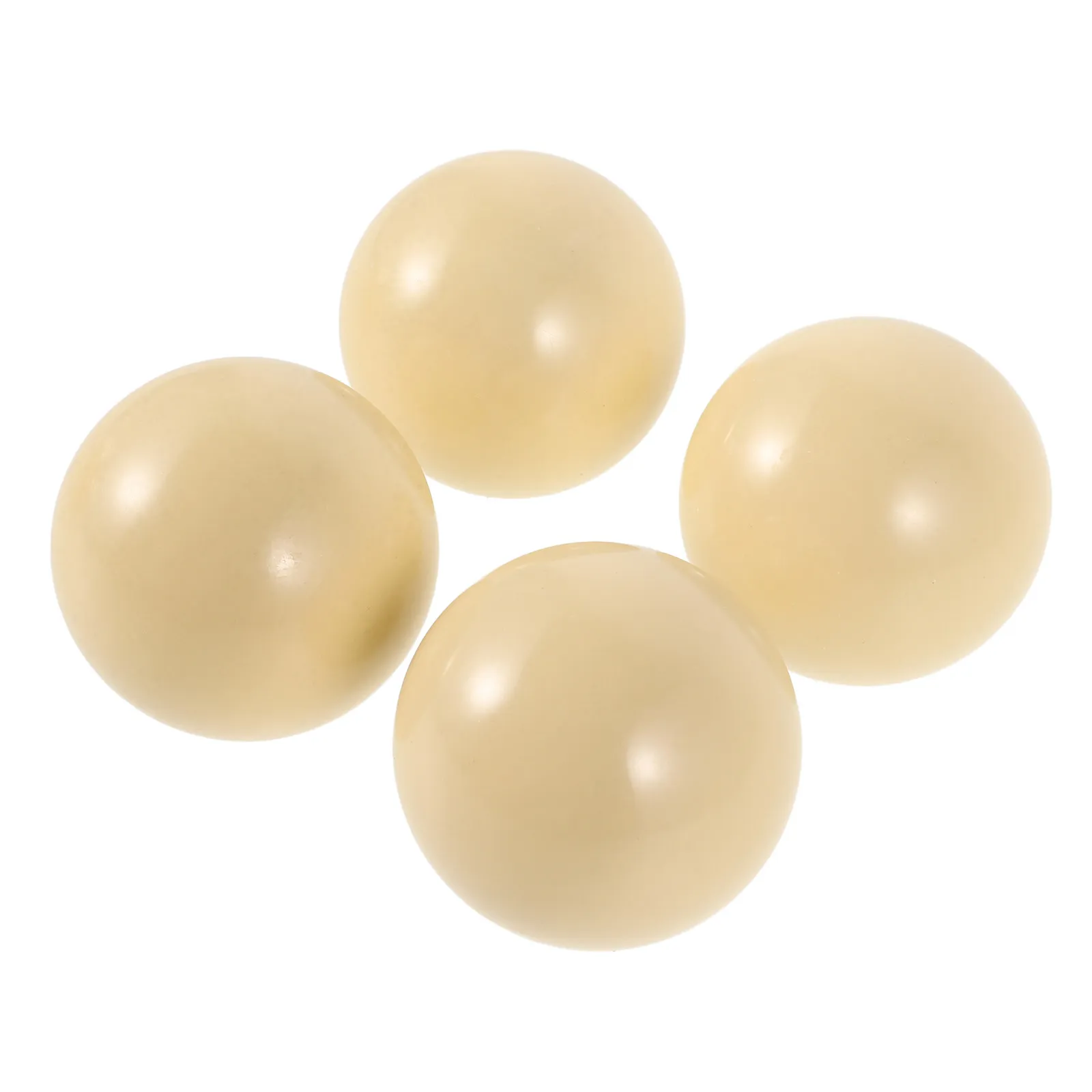 

4Pcs 2 Inch White Pool Cue Balls Resin Material Smooth Surface Even Weight Distribution for Amateur Players Practice and Casual
