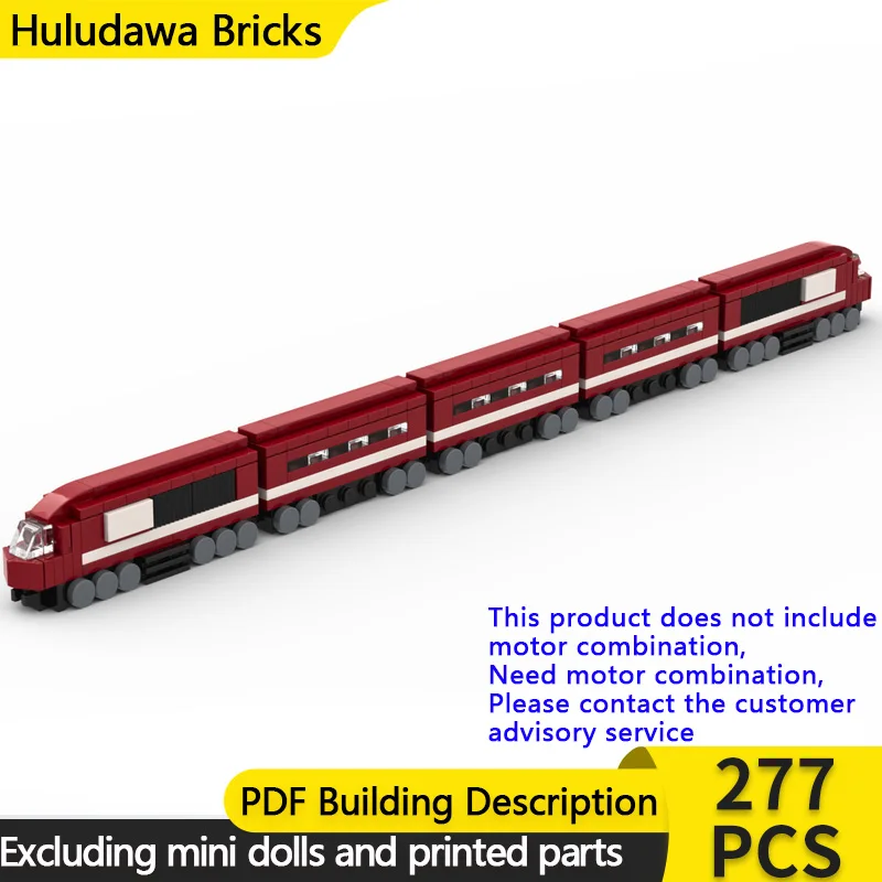 

Модель городской автомобиль MOC, строительные кирпичи, железнодорожный пассажирский поезд, модульная технология, детские праздничные подарки, сборные игрушки, костюм