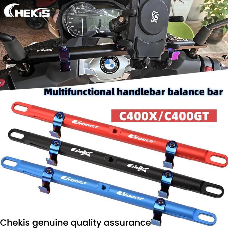 Chekis Is Suitable for Bmw C400Gt C400X Motorcycle Modified Handlebar Balance Bar Mobile Phone Holder Navigation Equipment Fixed Crossbar Extension Bar Multi-Functional Expansion Bracket
