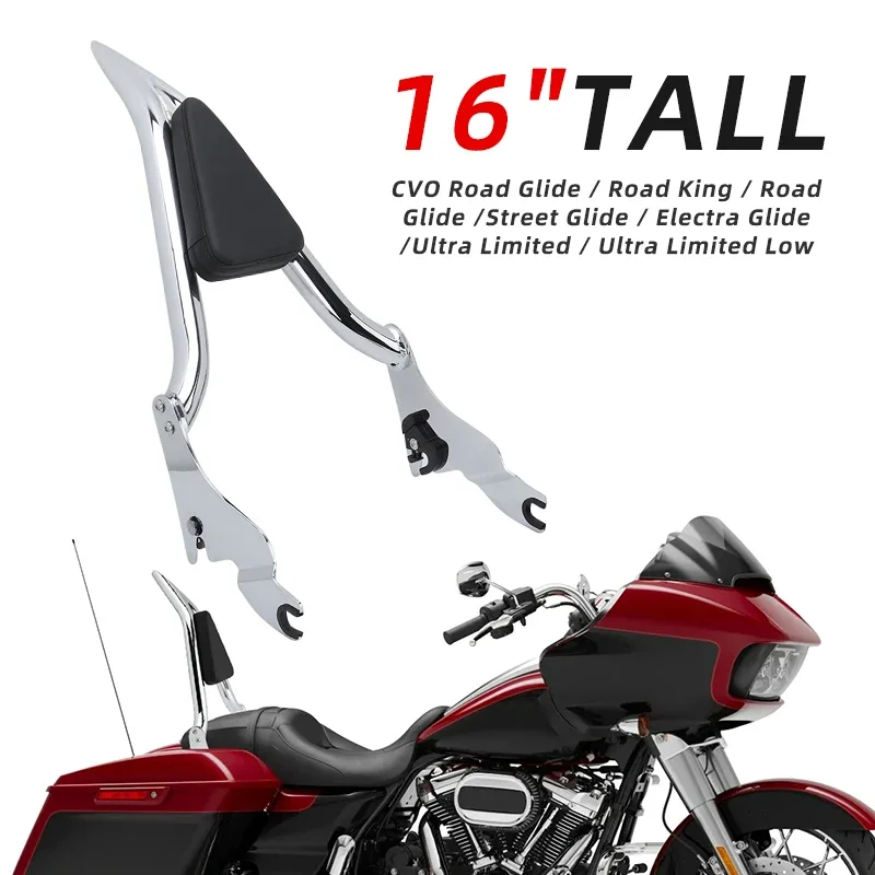 

Съемная спинка для пассажирского мотоцикла, 16 дюймов, для Harley Touring Road King CVO Road Street Glide 2009-2023