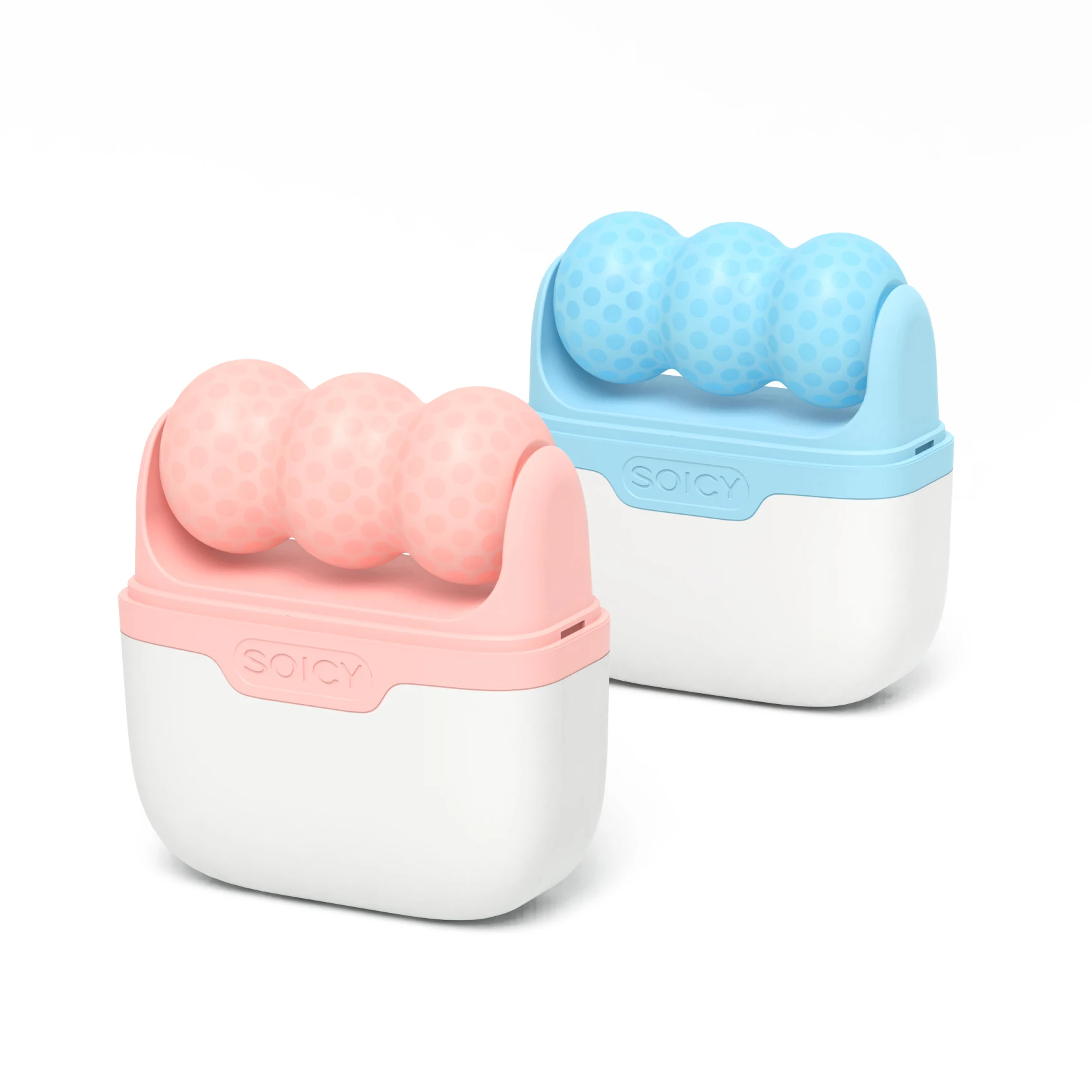 Soicy Cooling Ice Face Roller V&W Contour Massager Jawline Sculpting Anti-Puffiness Facial Beauty Tool