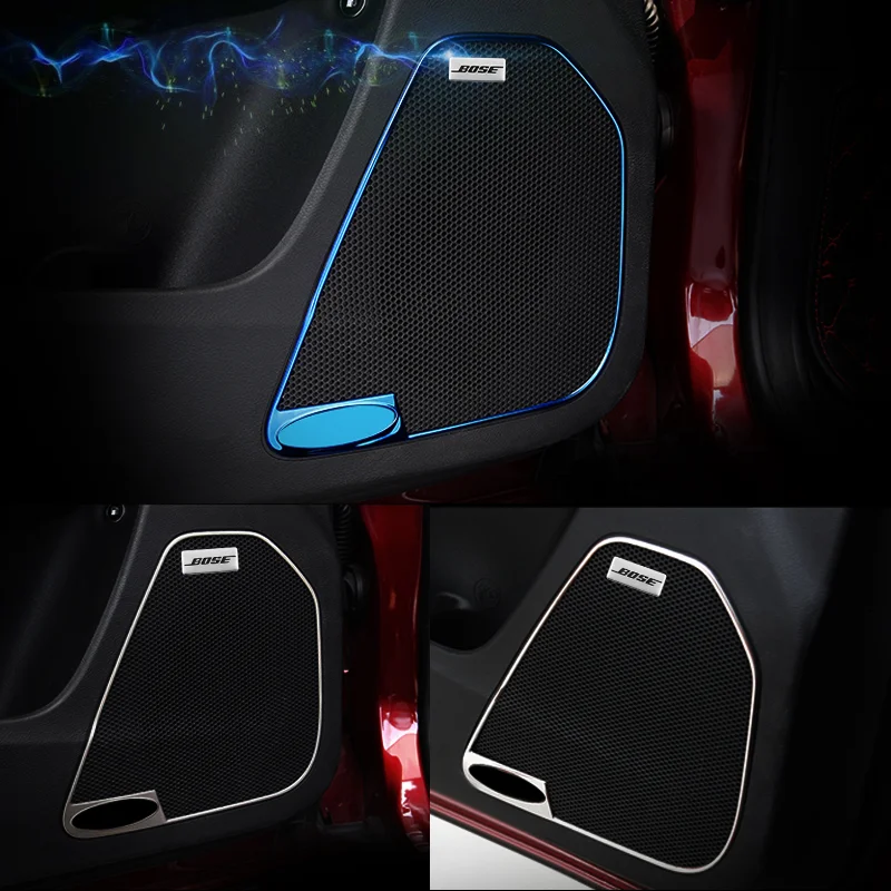 هارمان كاردون BOSE شارة الألومنيوم ثلاثية الأبعاد ملصقات صوت السيارة لمرسيدس بنز BMW لكزس مازدا فولفو فيات بيجو جيب أوبل سيات VW #5