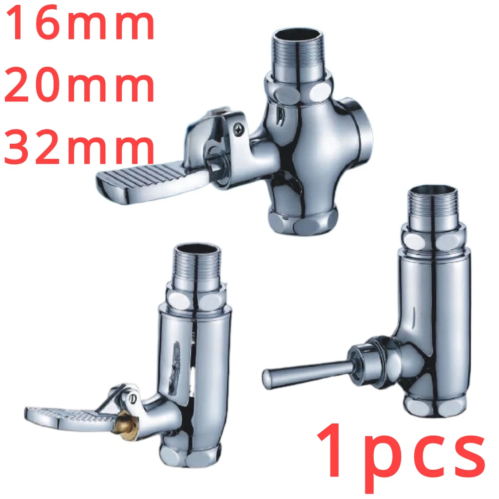 Floor Foot Pedal Control Switch Tap Valve Faucet Copper Basin Single Cold Water Kitchen Fixtures Kitchen Faucets Switch,step On