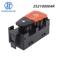 SORGHUM 252100004R Car For RENAULT Fluence/ Scenic III Emergency Hazard Warning Flash Light Button Switch Drop Shipping