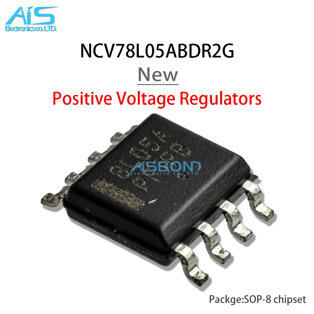 10Pcs/Lot New NCV78L05ABDR2G 8L05A 100 mA Positive Voltage Regulators Chip SOP-8