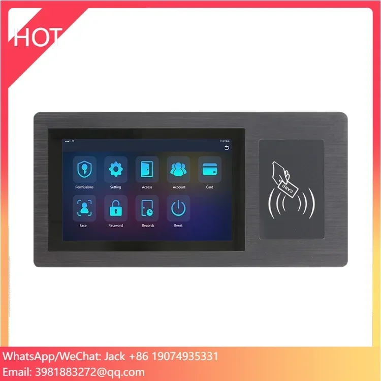 

7 Inch Wireless Wifi Door Apartment Smart Access Control System With Nfc Rfid Fingerprint Scanner Touch Screen