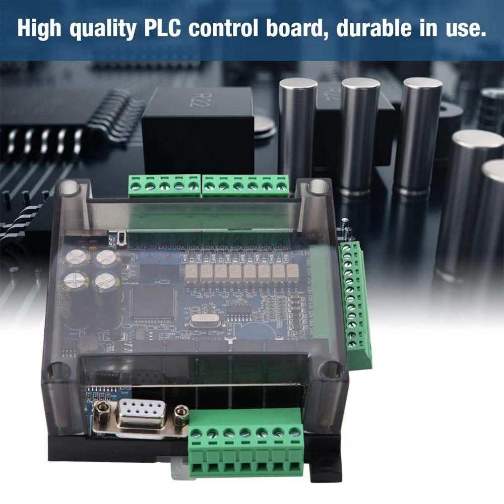 FX3U-14MR PLC Industrial Control Board 8 Input 6 Output Programmable Control Relay Output, 24 V PLC Control