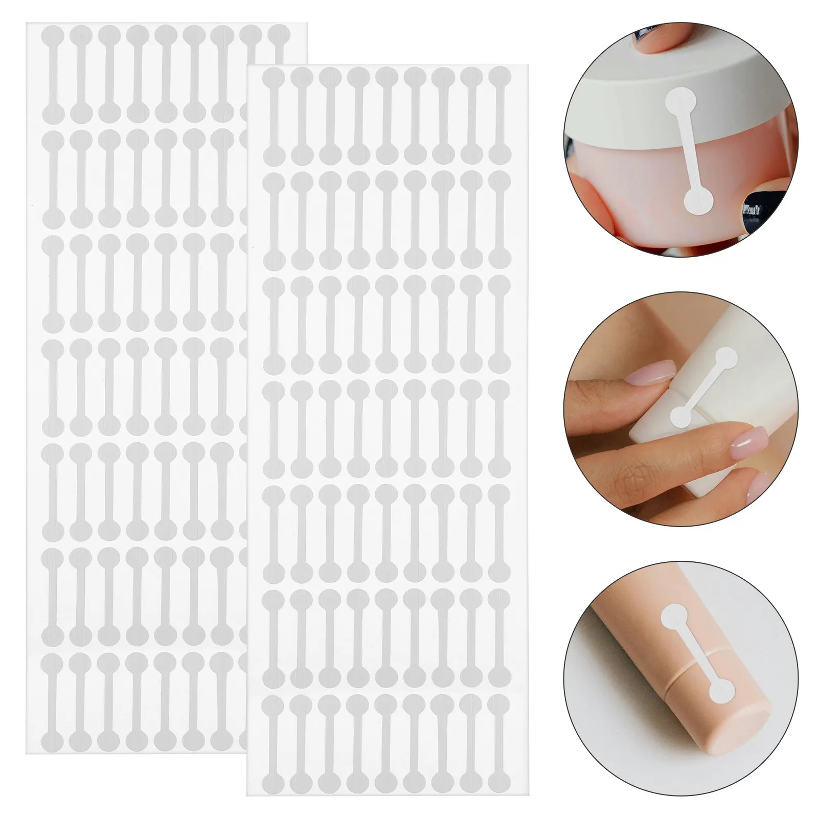 

500Pcs Seal Stickers Tamper Evident Self Adhesive Sealing Stickers for Packaging Bottles Essential Oil Tubes