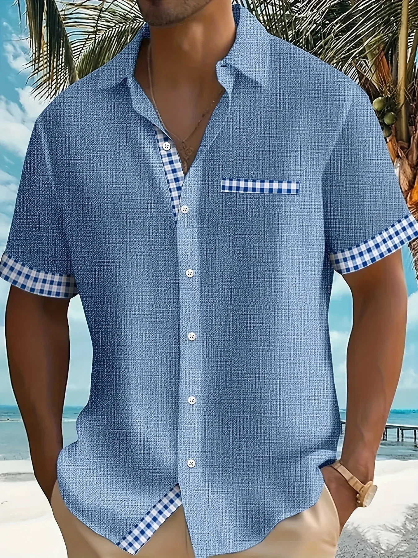 Camisa Hawaiana de Verano para Hombre, Estilo Urbano, Manga Corta, Estampado Gráfico, Informal, para la Playa o Fiestas