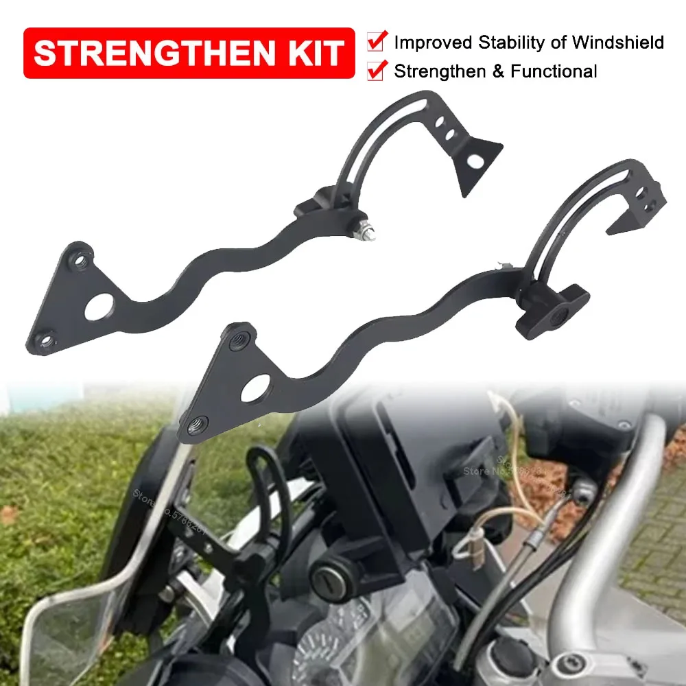 

Windshield Strengthen Bracket For BMW R1250GS R1200GS Adventure 2013-2022 2023 GS R1250 R1200 ADV Windscreen Support Holder Kits