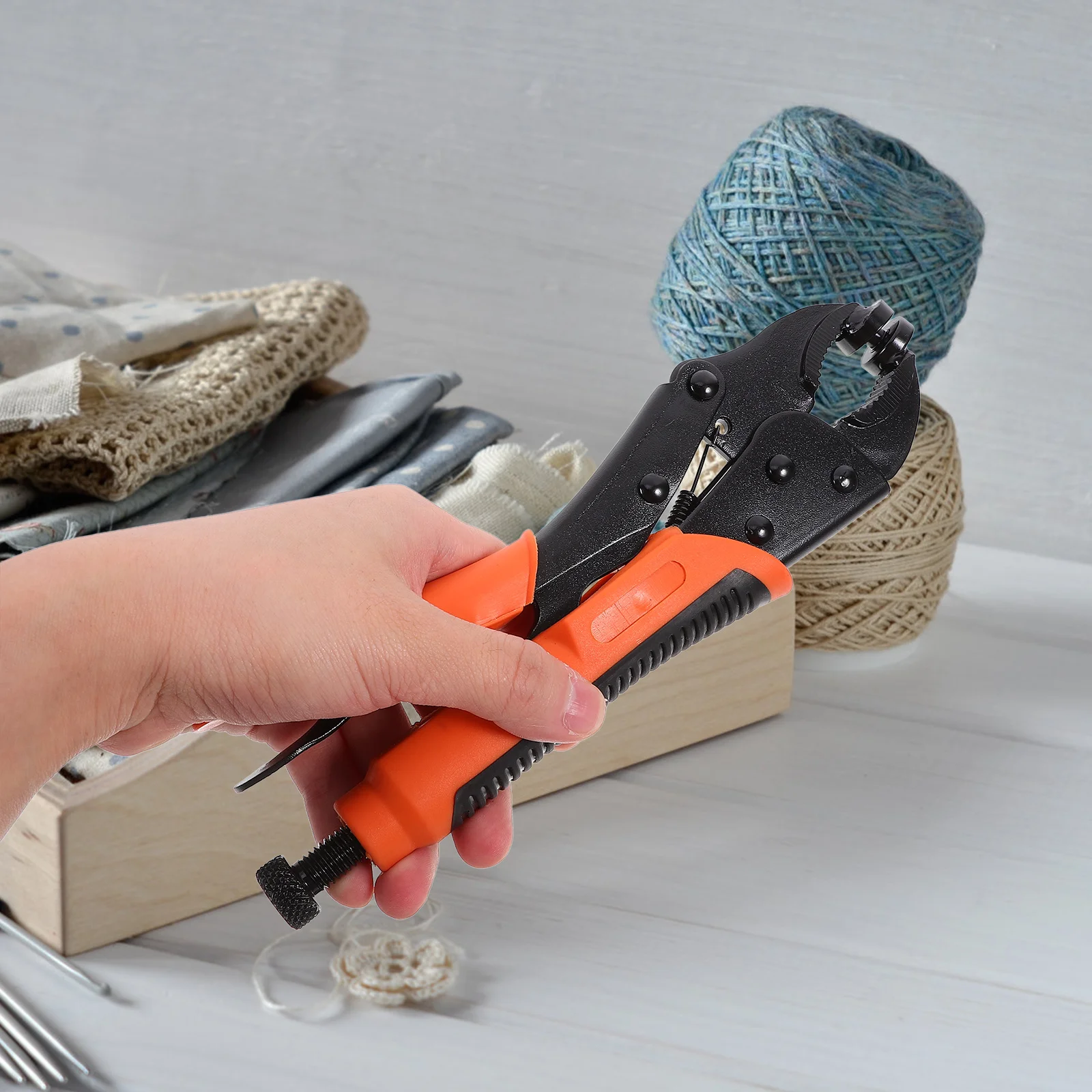 

1 set 1 Set Fastener Tool Kit Heavy Duty Buttons For Thick Fabric Diy Clothing Repair Canvas Snap Pliers Portable Snap Button