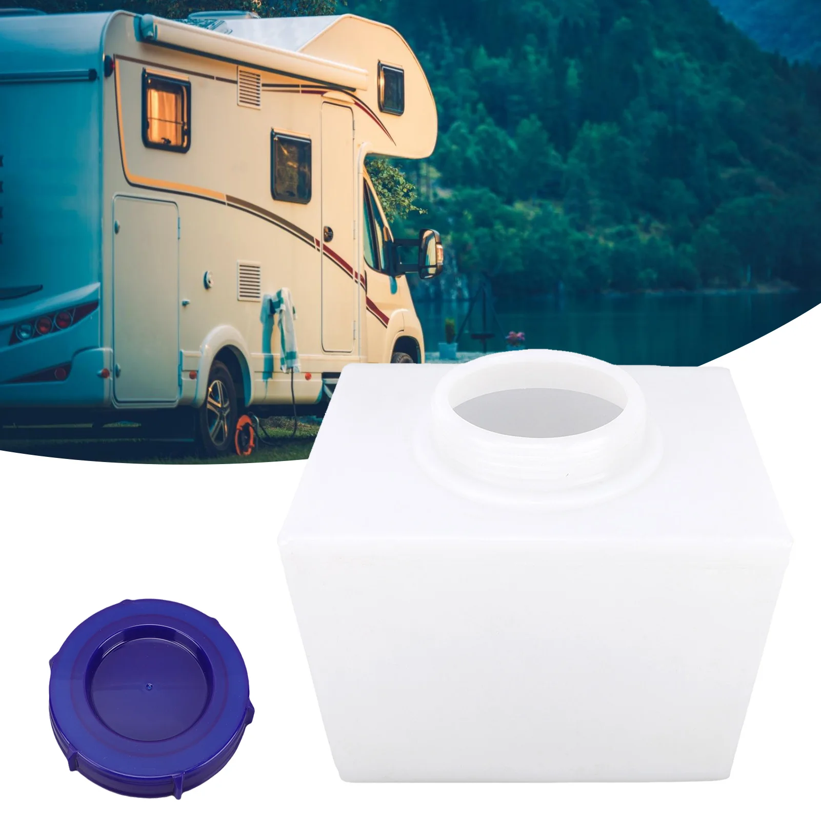 

RV Water 3 Gallon White Color Food Grade Sealing Water Storage Container for Trailers Ships Yachts RV Water Storage