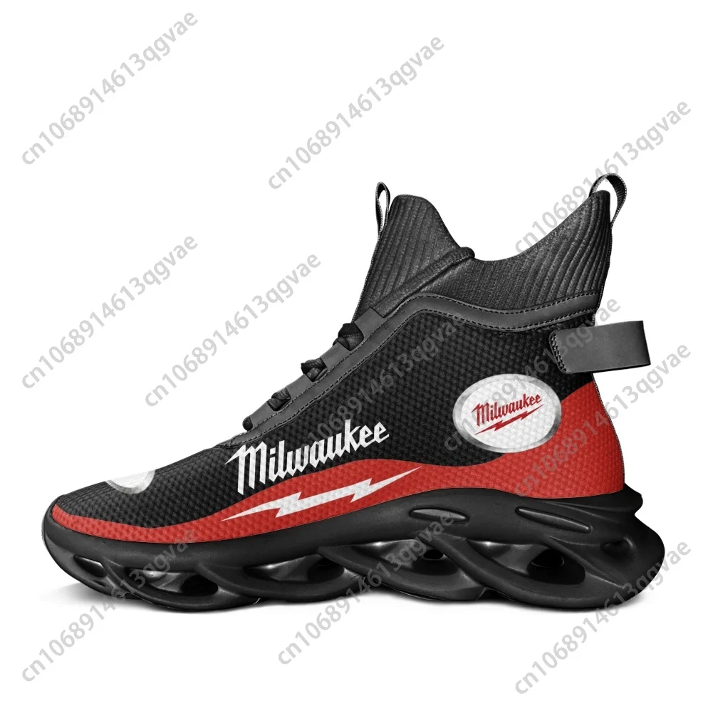 M-MilwaukeeS Nothing But Heavy Duty High Top Flats Sneakers Mens Womens Sports Running Shoes Lace Up Mesh Footwear Custom Shoe