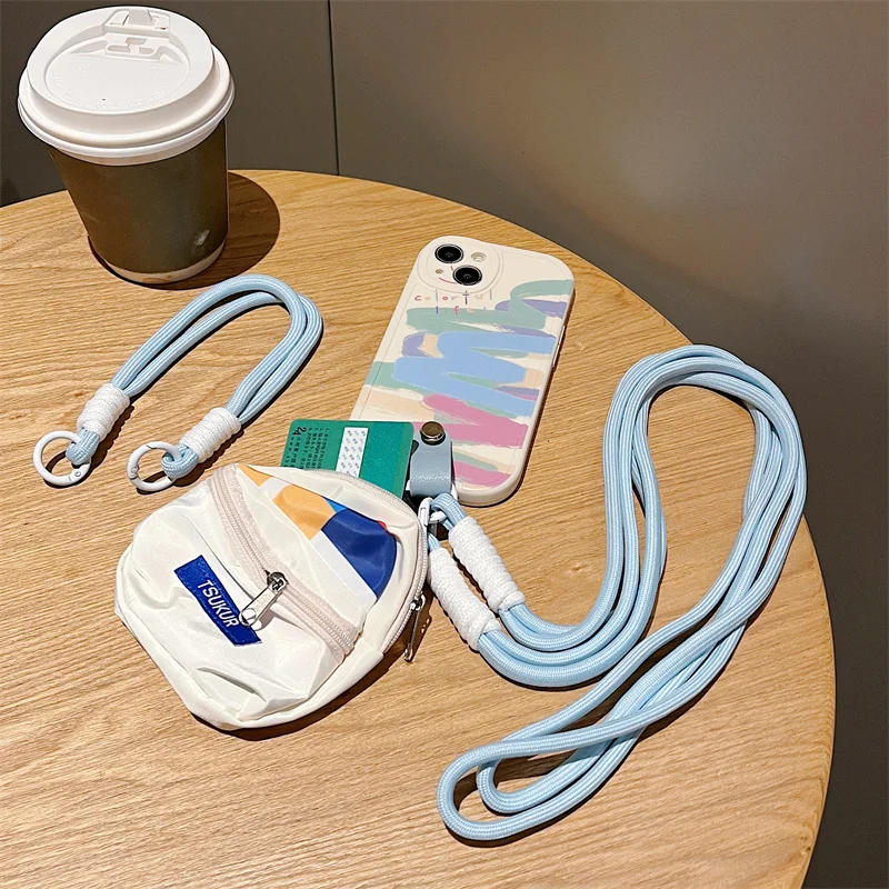 Mini mochila con pintura al óleo de Graffiti, funda para teléfono o IPhone 16 Pro Max 16E 14 12 13 11 15 PRO X XR XS, funda con cordón suave