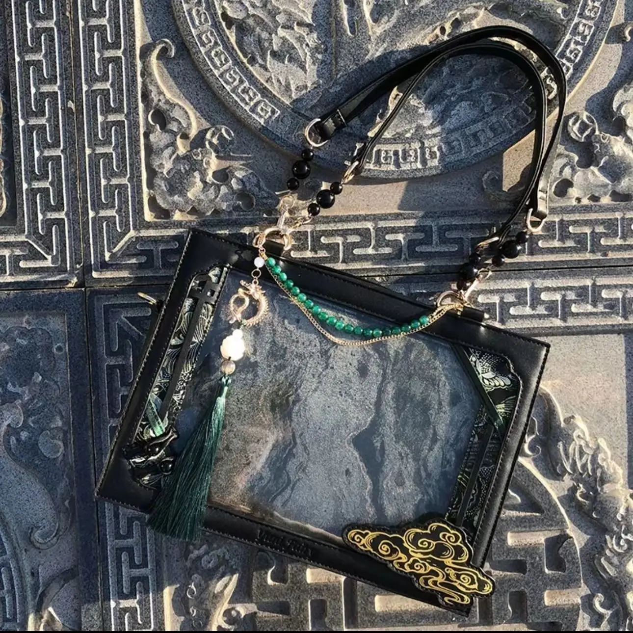 Chinese Style Shoulder Bag For Women Traditional Hanfu Tassel New Large Capacity Ita Bag Original Aesthetic Lolita Handbag