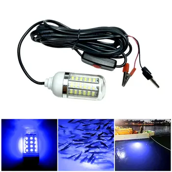 Ip68 12 فولت LED الصيد ضوء 100 واط إغراء الأسماك مكتشف مصباح 108 المصابيح 2835 SMD يجذب القريدس الحبار كريل 4 ألوان أضواء تحت الماء
