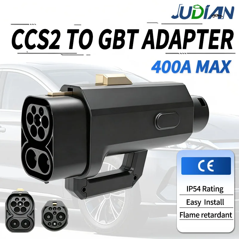 CCS2 to GBT EV Charging Connector 400A 1000V 400kW CCS Combo 2 to GB/T DC Fast Charging Adapter Converter Suitable for BYD EV