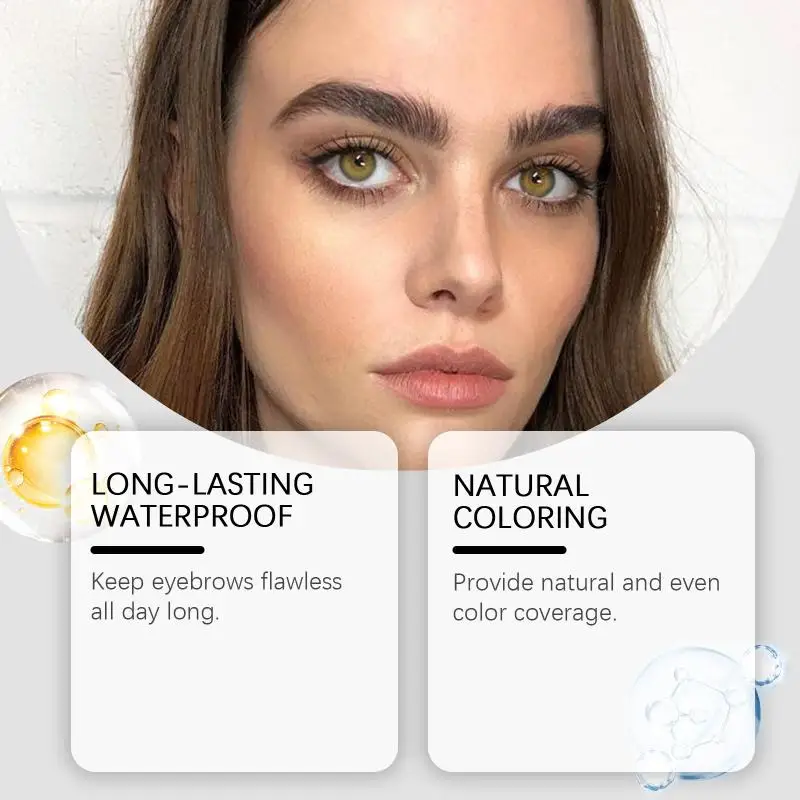 Brown Four-Pronged Eyebrow Pencil For Shaping Eyebrows Waterproof And Sweatproof Natural And Smooth Fills Eyebrows With Fullness