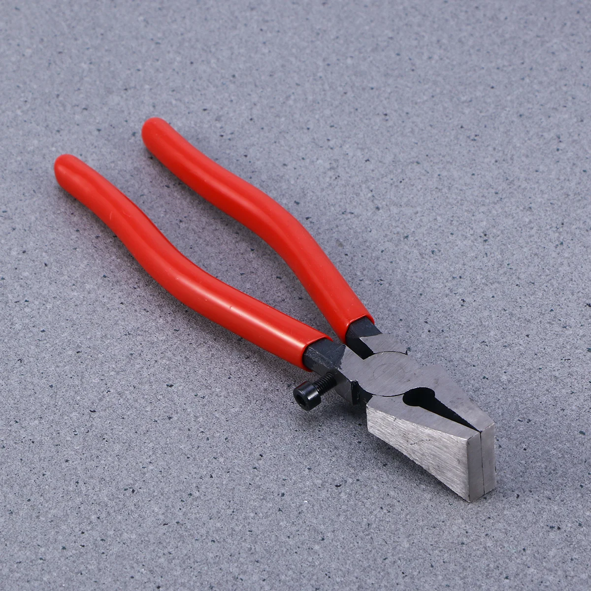 

200Mm Flat-Nose Pliers Red Heavy Duty Glass Work Pliers For Key Fob Installation Glass Cutting Metal Handling Hand Tools Pcs