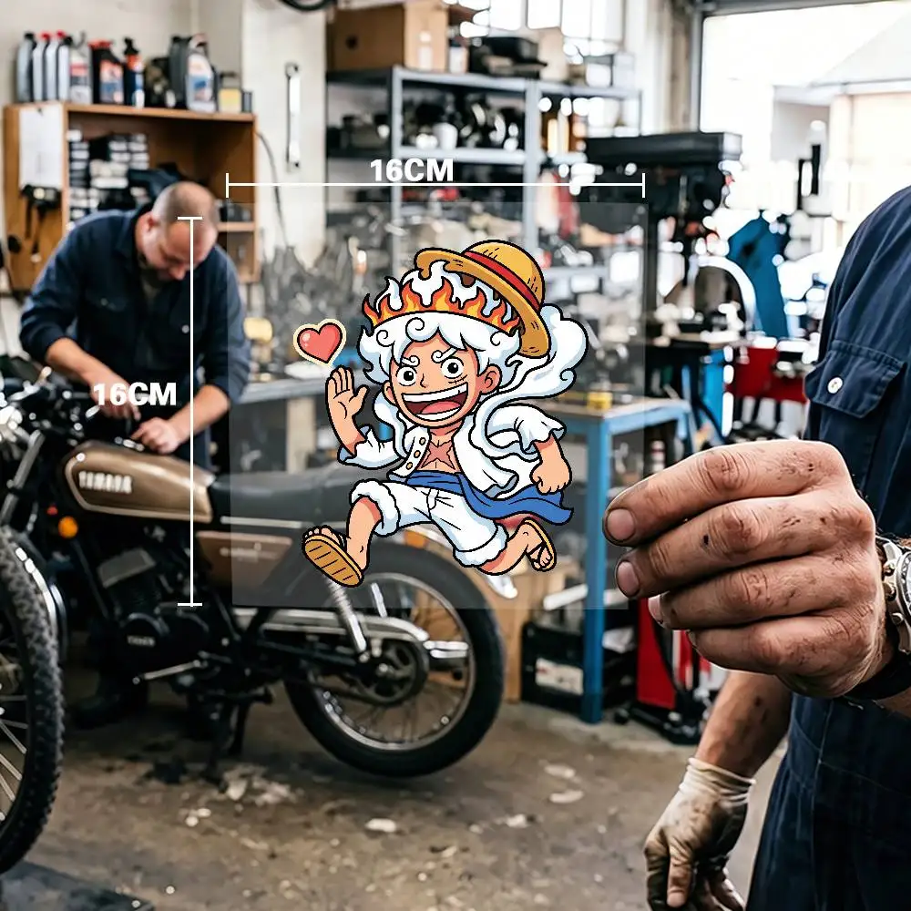 

One Piece Gear 5 Waterproof Stickers For Decorating Car Windows Motorcycles And Computers.