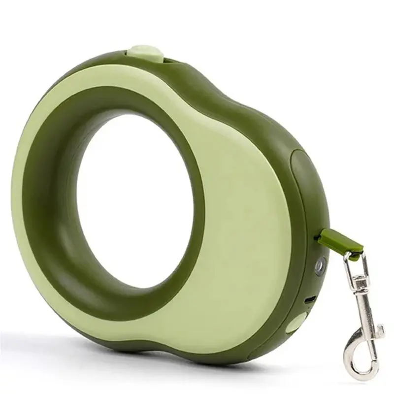 

【ЭФФЕКТИВНЫЙ 】Выдвижной поводок для собак-Светодиодный светильник для домашних собак-Безопасный нейлон + полиэстеровая лента 3,5 м Эргономичная ручка для ночных прогулок Len