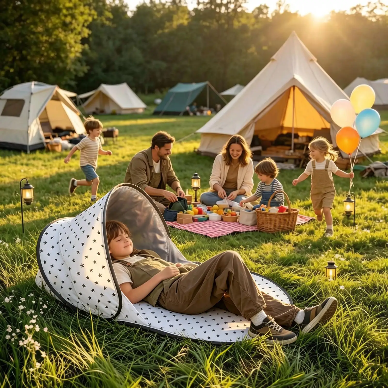 

Lightweight Sunshade Shelters Pop-up Beach Tent Foldable Waterproof Instant Sun Shade Tent for Sea Water Outdoor Outside Boat