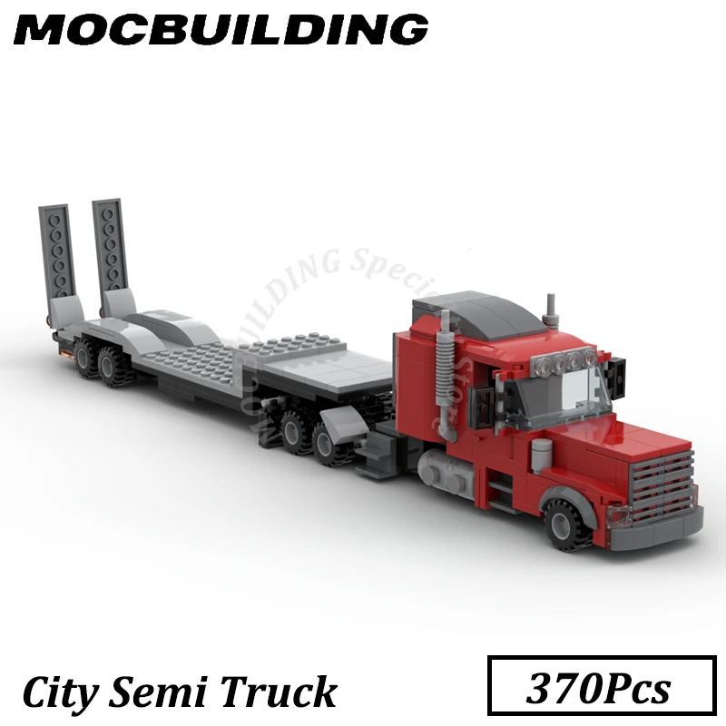 

Semi Truck Car Model City Vehicle Display Moc Building Block Model Set Bridge DIY Brick Toy Birthday Gift Christmas Present