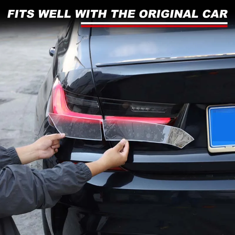 Smoked TPU Rear Tail Light Tint Film Cover For BMW 3 Series G20 G28 2022 Rear Lamp Protective Wrap Sticker Car Exterior Accessor