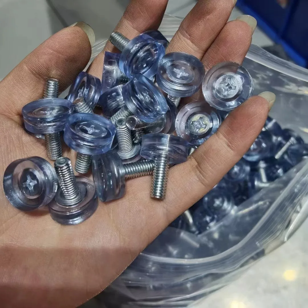 10 قطعة واضح الحديد البلاستيك الأثاث الجدول كرسي الساق قدم قابل للتعديل مستوي الإنزلاق الشريحة وسادة M6 M8 المسمار في المضادة للانزلاق منصات القدم