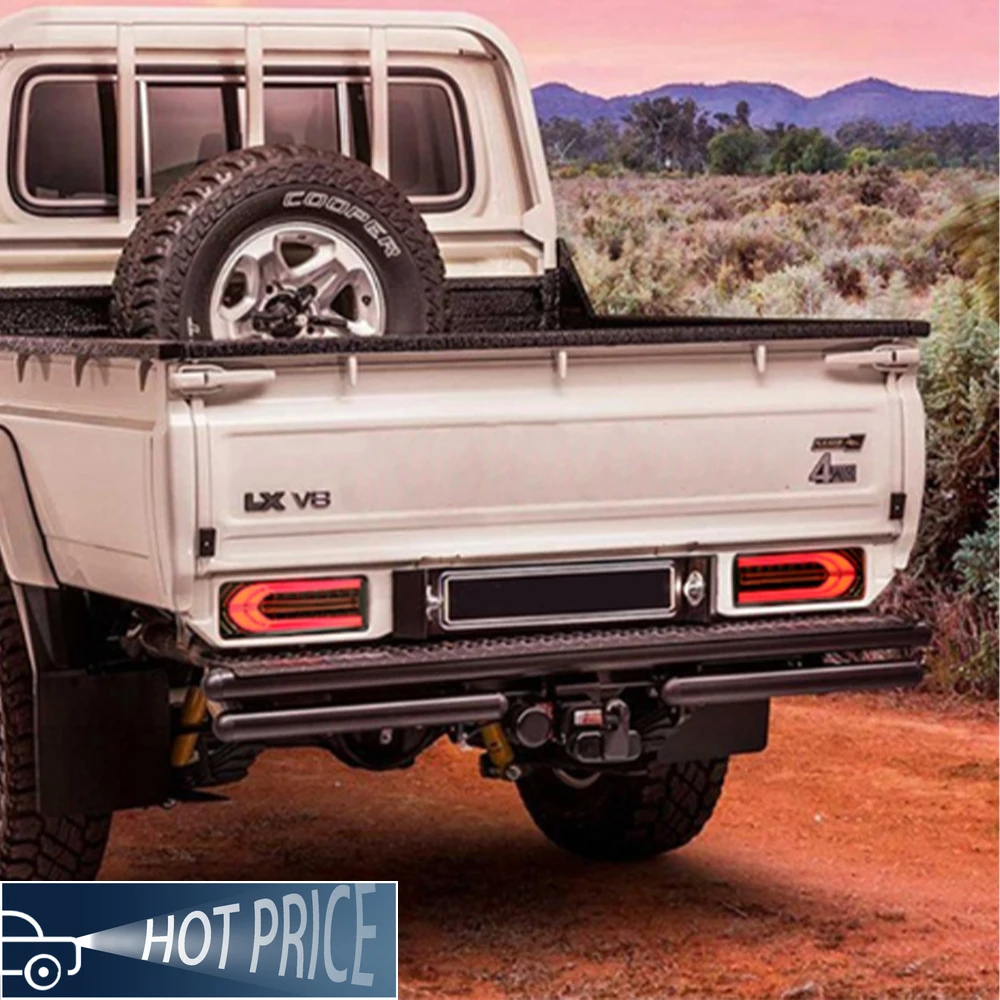 لتويوتا لاند كروزر LC79 1993-2023 مجموعة المصابيح الخلفية للسيارة ترقية LED المصد الخلفي الضوء الخلفي التوصيل والتشغيل أدوات الملحقات #4