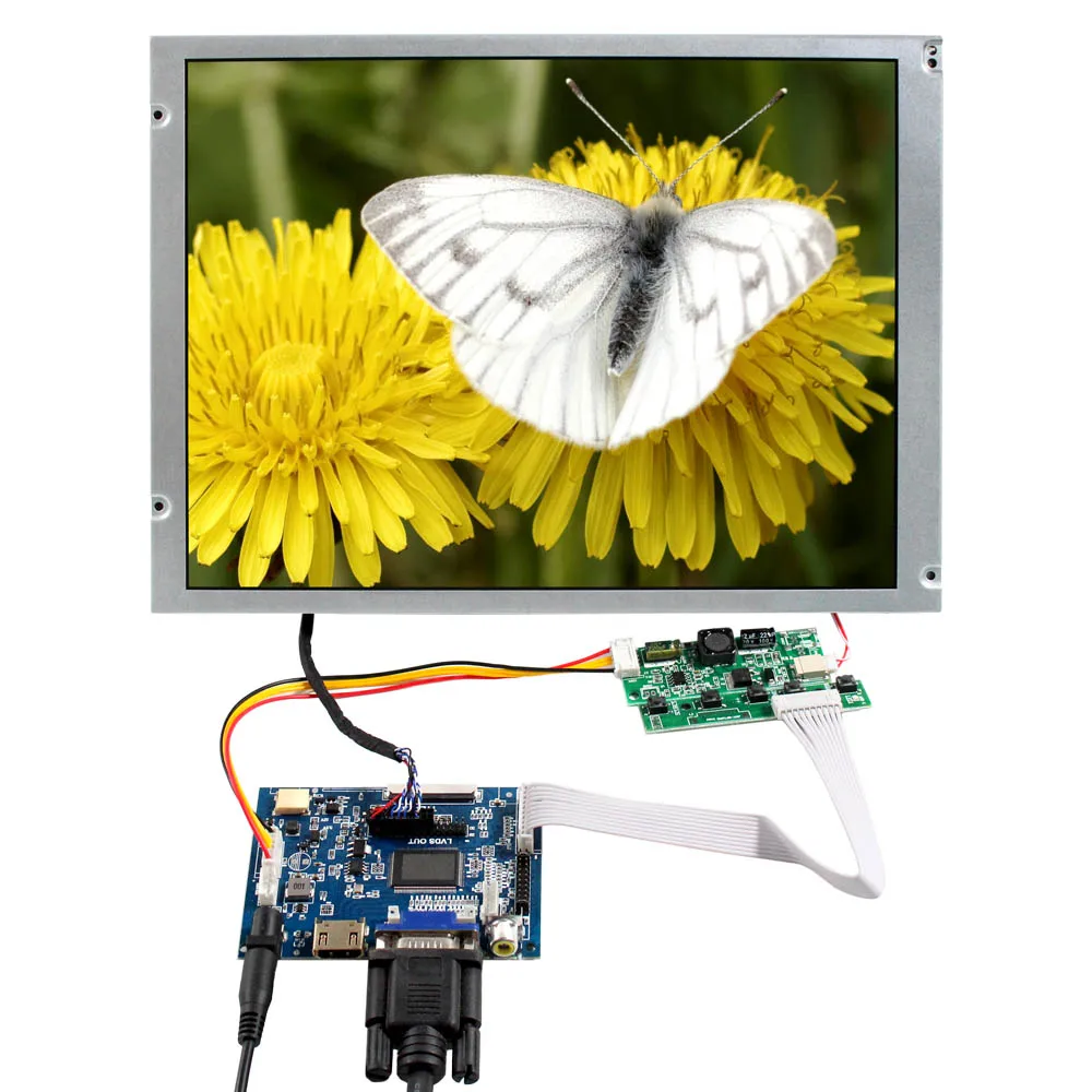 

VGA AV LCD Controller Board And 12.1in 1024X768 IPS 650nit Outdoor LCD Panel