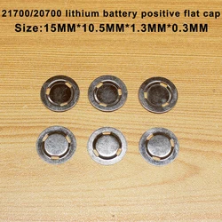 100pcs/lot 21700 Lithium battery can spot welding positive flat head cap Tip cap battery insulation pad spacer accessories