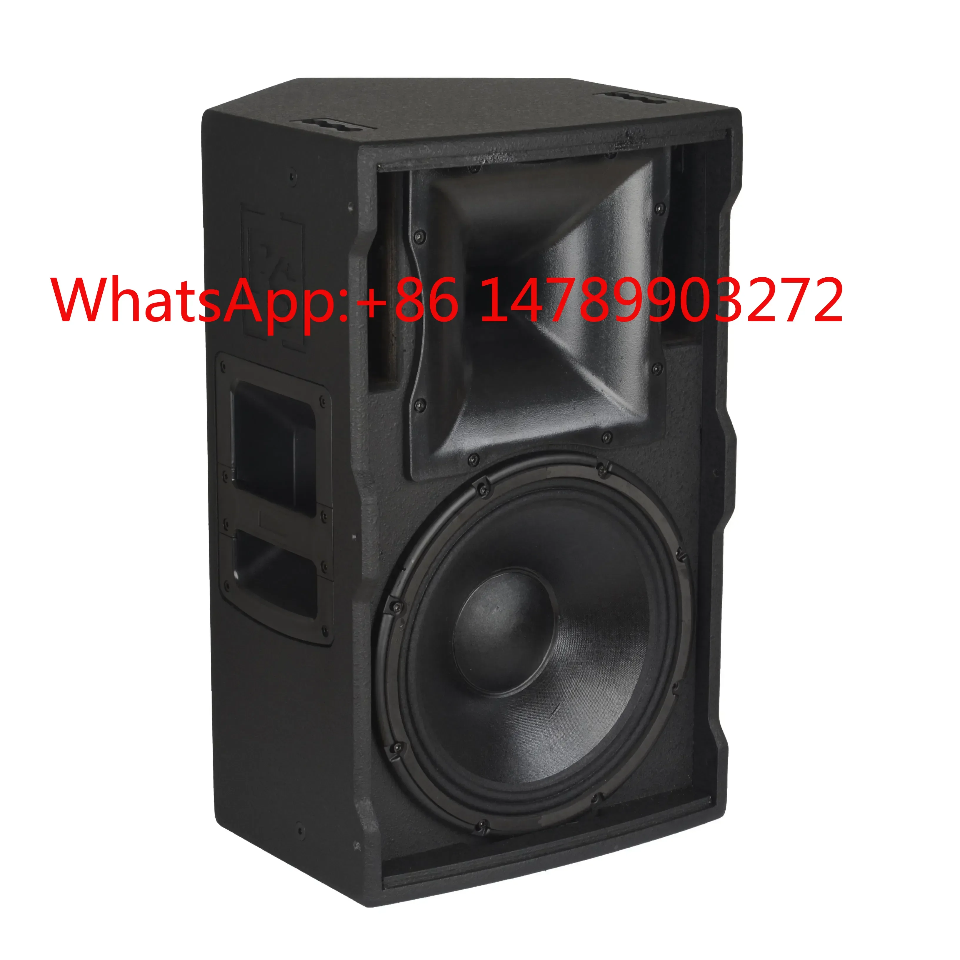 

Professional Karaoke Stage Wooden 12‑Inch Powered Speaker, High Volume Active Audio Speaker for Club Wedding DJ Event
