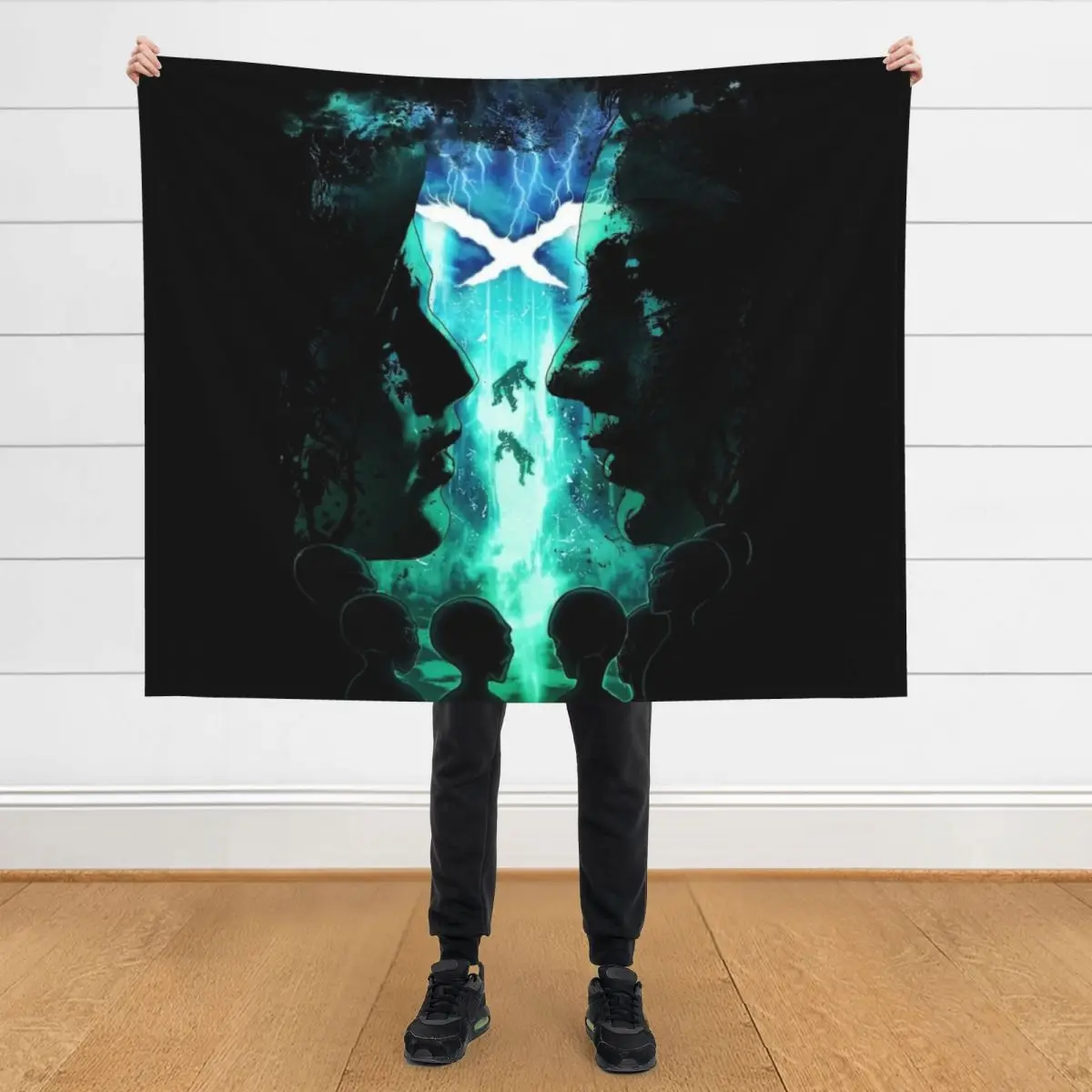 

The X-Files Throw Blanket Flannel Fabric Vintage Soft valentine gift ideas Blankets