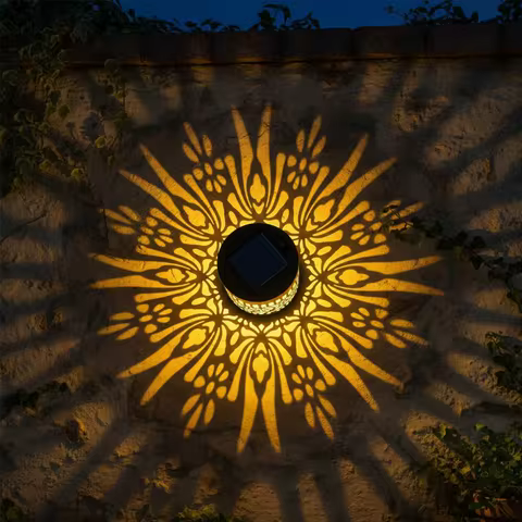 Solar Wall Fence Light Lamp Deck Lights Outdoor Powered Garden Decorative Yard Post Patio Led For Stairs Waterproof Metal Steps