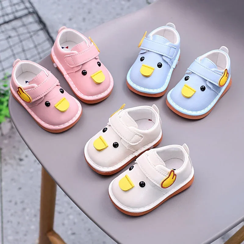 

Cute Cartoon Baby Shoes Spring Autumn Newborn Soft Soled Ring Ring Shoes Kids Anti-Slip First Walkers Crib Shoes