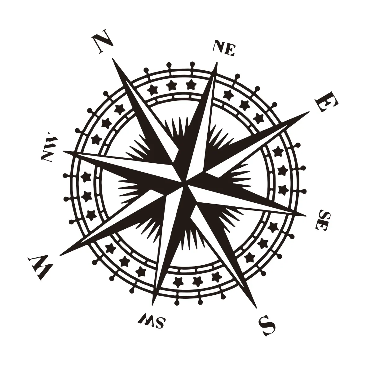 Car Sticker Graphics Mountain Adventurers Compass Truck Decoration Rv Camper Suv Body Side Hood Vinyl Auto Tuning Accessories