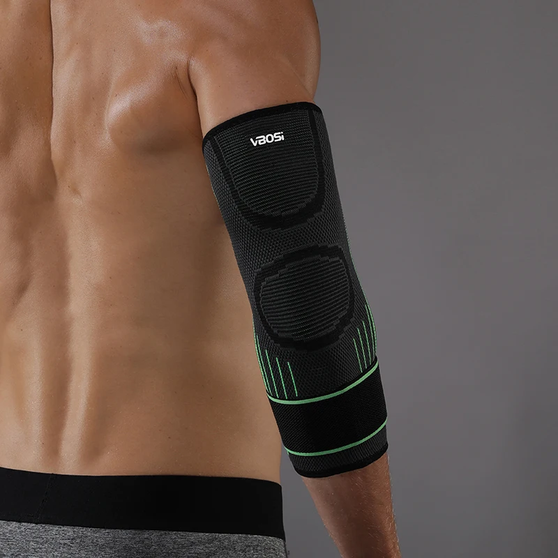 1 PC 체육관 탄성 팔꿈치 버팀대 골퍼의 팔꿈치 스트랩 압축 슬리브