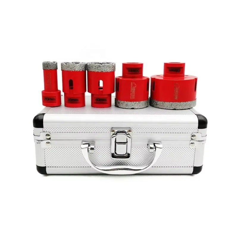 

Dia 20/35/40/50/68mm Diamond Core Drilling Bit Set Diamond Hole Saw Hole Cutter for Porcelain Tile Granite Marble