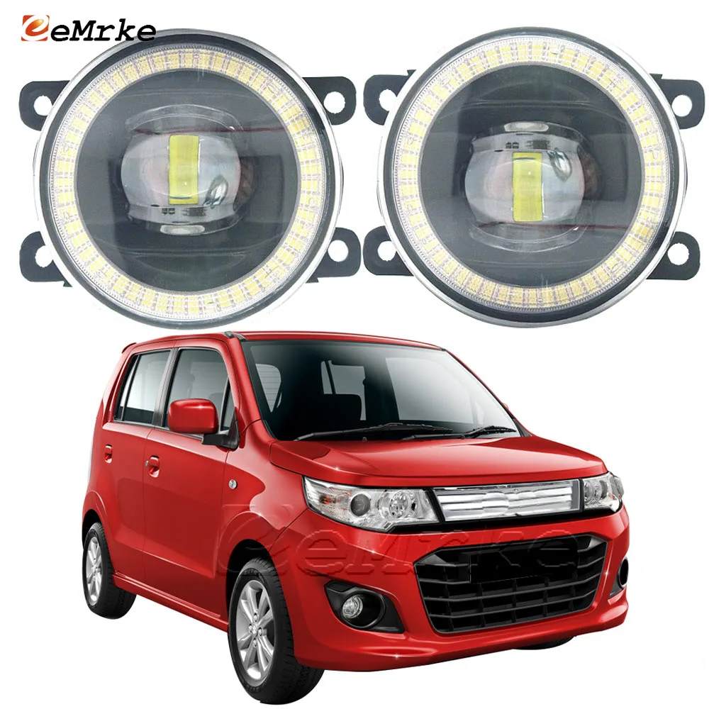 

Led Fog Lights Assembly for Suzuki Karimun Wagon R 2014 2015 2016 2017 2018 2019 Angel Eye DRL Daytime Running Light Head Lamp