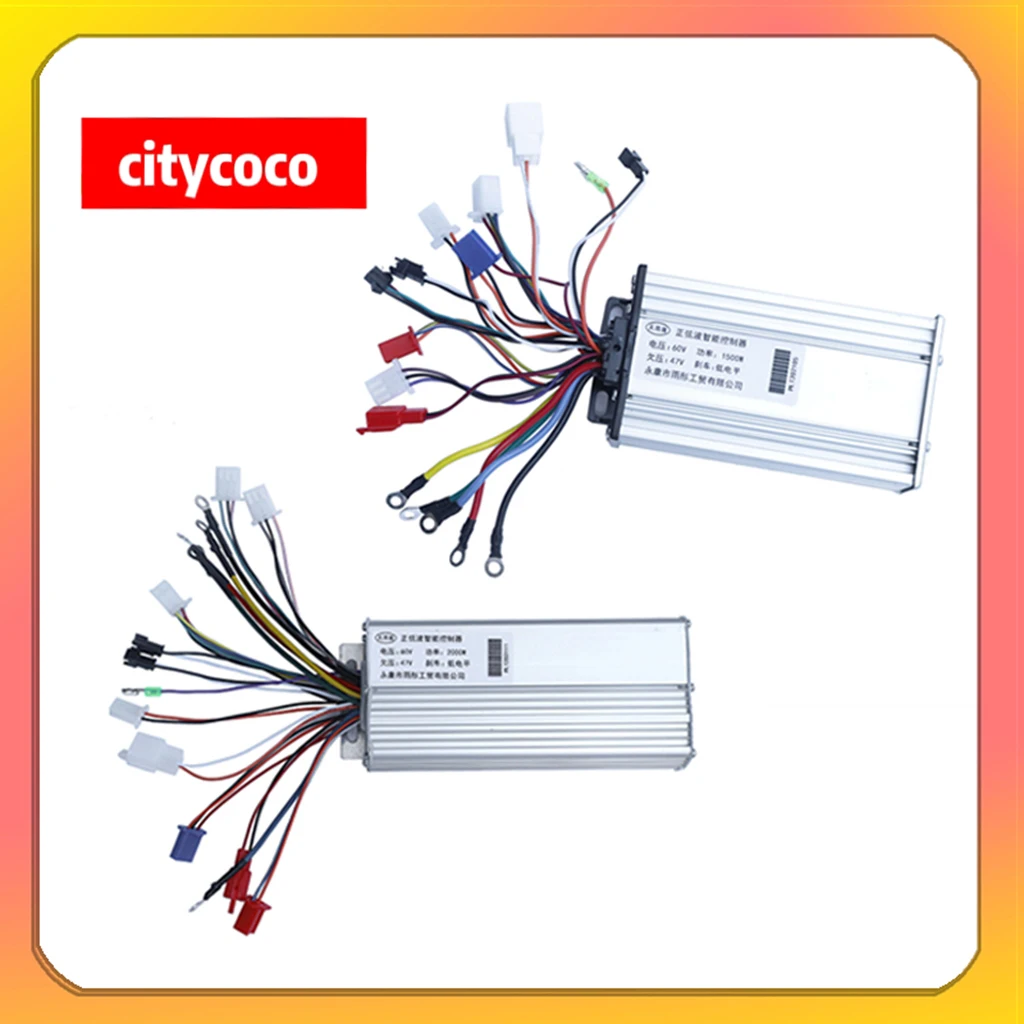 For Citycoco Electric Scooter Tricycle Parts Three Speed Variable Vector Sine Wave Controller 60V 1500W 2000W