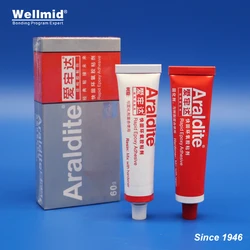 Araldite Rapid Epoxy Adhesive 5 Mins Fast Setting Solvent-Free Original 2-Part AB Glue Crystal Clear Resin for Glass Jewellery