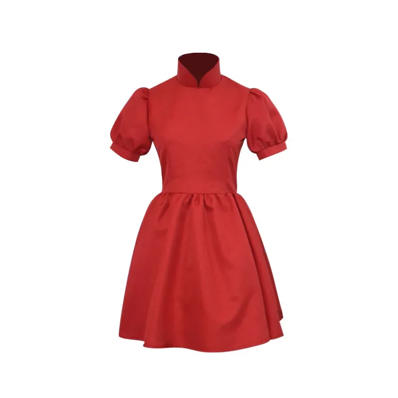 Set di costumi cosplay di film anime Ponyo Abito rosso per vestiti natalizi di Halloween per adulti e ragazzi