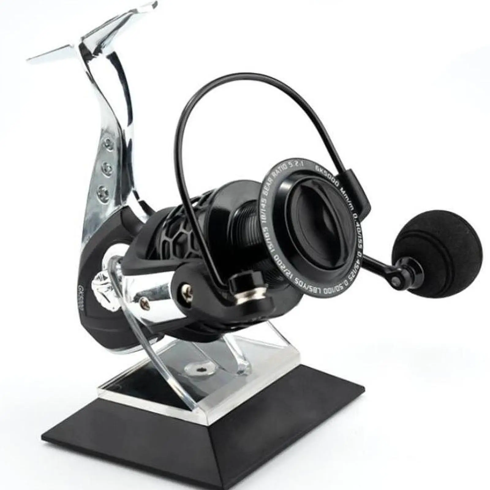 carretel-de-pesca-exibindo-rack-decoracao-organizador-de-armazenamento-transparente